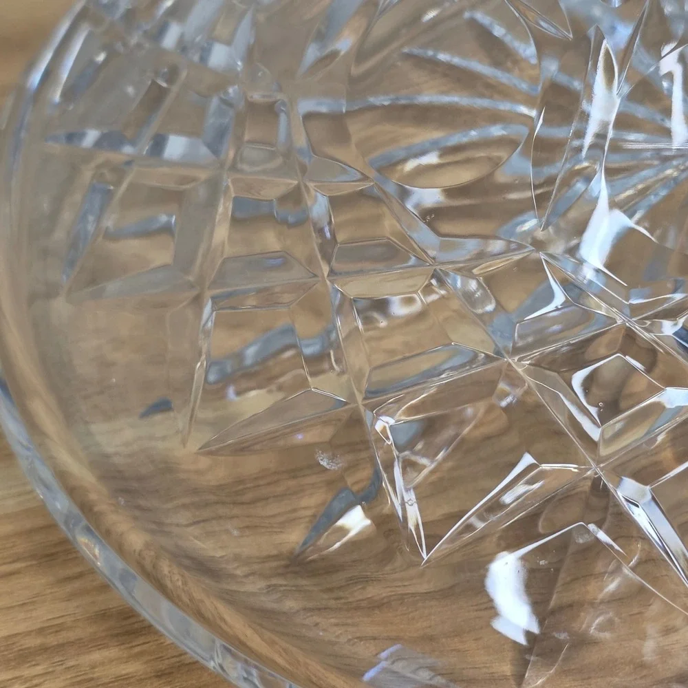 Vintage Rogaska Gallia Hand Blown Crystal Ships Decanter & Stopper 10 1/2